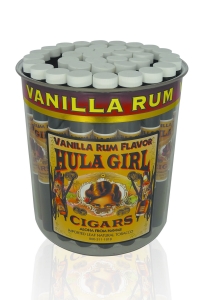 Tub of 36 Hula Girl Vanilla Rum Flavored Cigars