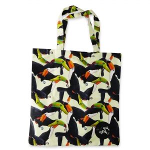 Eco Tote Bag Toucan Pattern (Yellow) Eco Tote Bag Toucan Pattern (Yellow)