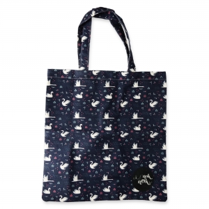 Eco Tote Bag Swan Pattern Eco Tote Bag Swan Pattern