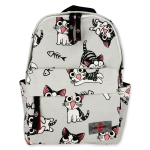 Life Spirit Backpack Cat And Fish Bone Hula Girl Store