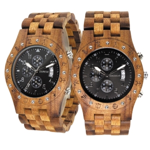 Handmade Wooden Watch Made with Asian Koa Wood and Asian Mango Wood Handmade Wooden Watch Made with Asian Koa Wood and Mango Wood # 11A-BF