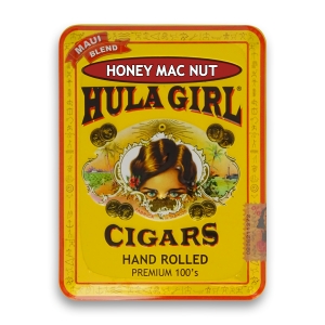 Hula Girl Honey Mac Nut Cigar Hula Girl Honey Mac Nut Cigars in Tin