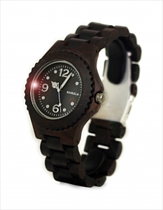 Wooden watch black sandalwood Kahala 51 Wooden watch black sandalwood Kahala 51