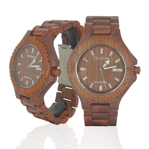 Handmade Wooden Watch Made with Red Sandalwood
