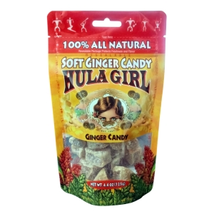 Hula Girl Crystallized White Soft Ginger Candy Chunks Hula Girl Crystallized White Soft Ginger Candy Chunks