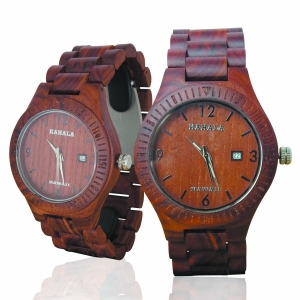 Kahala Handmade Wooden Watch Made with Red Sandalwood Handmade Wooden Watch Made with Red Sandalwood - Kahala Brand # 36