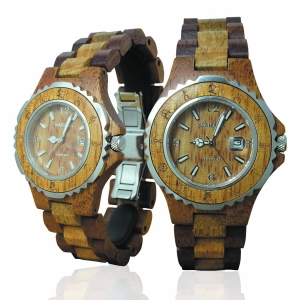 Kahala Handmade Wooden Watch Made with Hawaiian Koa and Mango Wood Handmade Wooden Watch Made with Hawaiian Koa and Mango Wood - Kahala Brand # 12-A