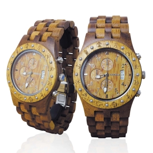Kahala Handmade Watch Made with Acacia Koa Wood and Mango Wood Handmade Wooden Watch Made with Acacia Koa Wood and Mango Wood - Kahala Brand # 11-A