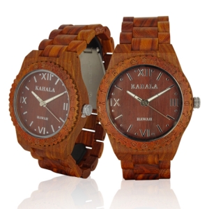 Kahala Handmade Wooden Watch Made with Red Sandalwood Handmade Wooden Watch Made with Red Sandalwood