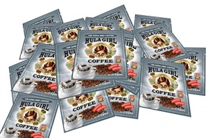 Hula Girl 10% Kona Drip Coffee Pack of 25 Sachets Hula Girl 10% Kona Drip Coffee Pack of 25 Sachets