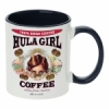 Black Mug Hula Girl Coffee 11oz Mug Two Tone Black Inner and Handle