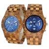 Handmade Wooden Watch Made with Asian Koa Wood and Asian Mango Wood # 11A-BLF