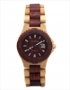 Handmade Wooden Watch Made with Maple and Red Sandalwood - Kahala #41 Handmade Wooden Watch Made with Maple and Red Sandalwood - Kahala #41