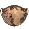 Hula Girl Face Mask with Dancing Hula Girl Design