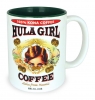 Hula Girl Mug with Coffee Logo Two Tone Green 11oz Hula Girl Mug with Coffee Logo Two Tone Green 11oz
