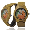 Handmade Kahala Wooden Watch Handmade Kahala Wooden Watch Made With Natural Acacia Koa Wood with Hawaiian Artwork - HGW206