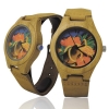 Handmade Kahala Wooden Watch Made With Natural Acacia Koa Wood with Hawaiian Ukelele - HGW205