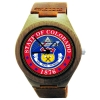 Handmade Wooden Watch Made with Natural Bamboo with State of Colorado Seal Kahala Wooden Watch Made with Natural Bamboo with State of Colorado Seal