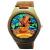 Kahala Wooden Watch Made with Natural Acacia Koa Wood Cowhide Band with Hawaiian Artwork Kahala Wooden Watch Made with Natural Acacia Koa Wood Cowhide Band with Hawaiian Artwork