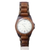 Kahala Wooden Watch Made with Black and Red Sandalwood with Matte White face Handmade Wooden Watch Made with Black and Red Sandalwood Matte White face - Kahala2RBSW