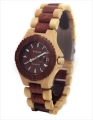 Handmade Wooden Watch Made with Maple and Red Sandalwood - Kahala #41