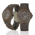 Handmade Wood Watch Made with Black Sandalwood - Kahala54