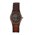 Kahala Wooden Watch made with Red and Black Sandalwood with Black Face