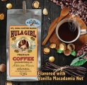 Hula Girl 10% Kona Coffee Blend Vanilla Macadamia Nut 7oz